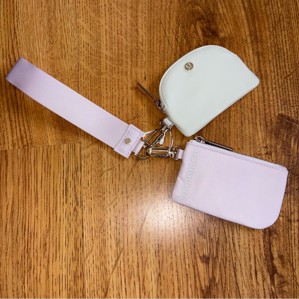 Lululemon Blissful Pink Dual Wristlet Key Pouch - Picture 5 of 11